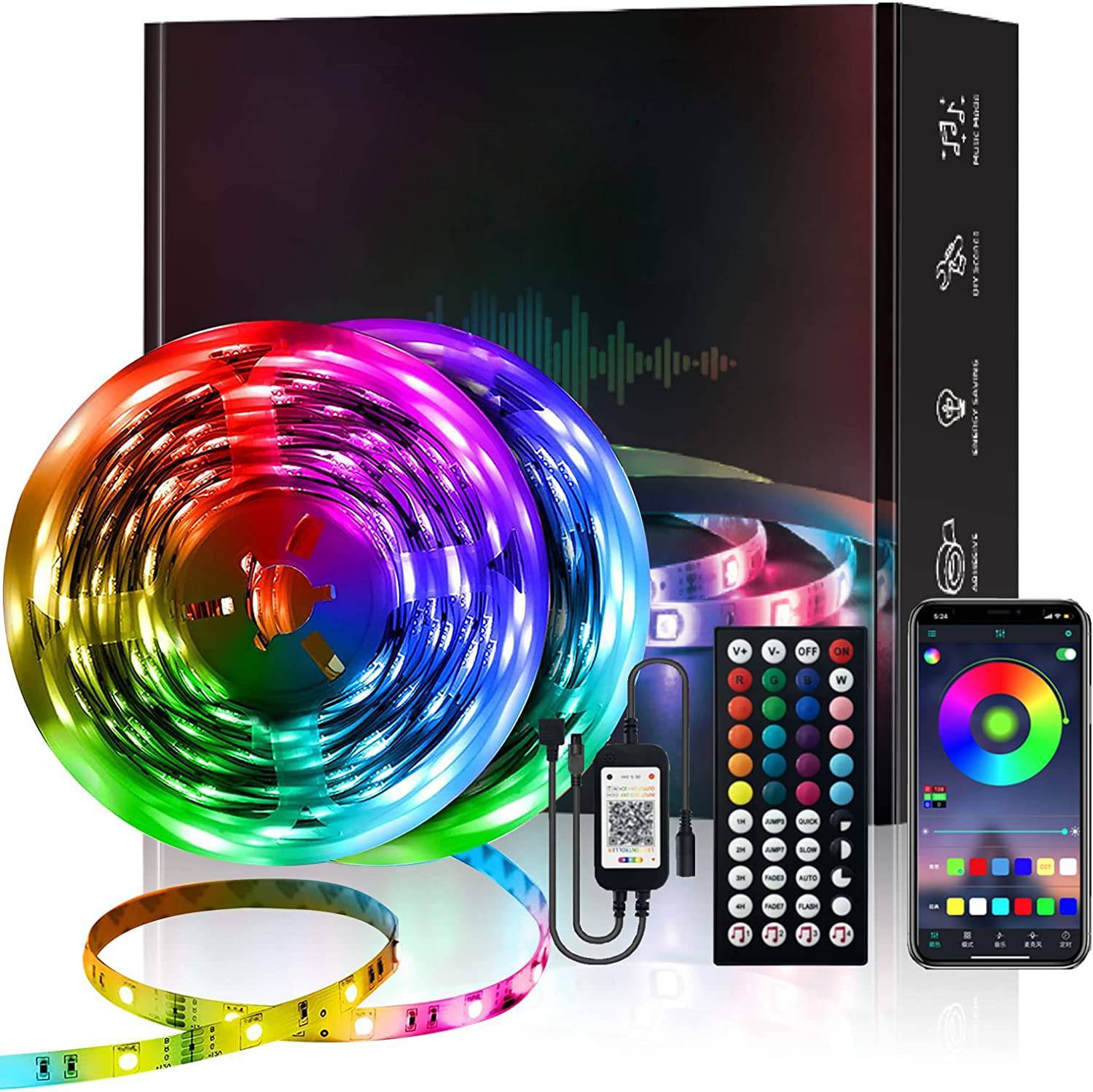 LED-lyslist med Bluetooth